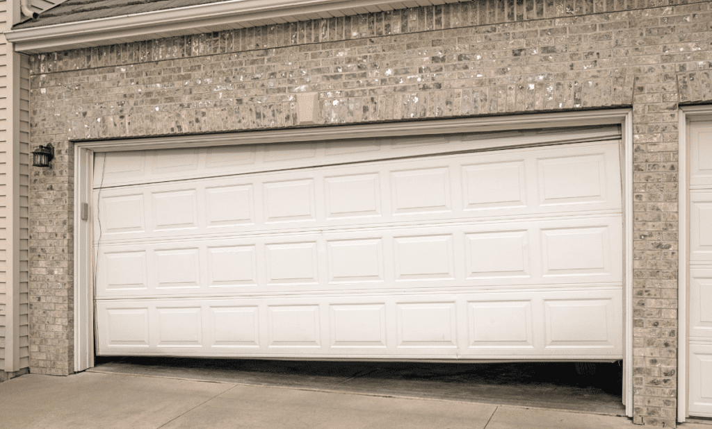how to repair cracked garage door