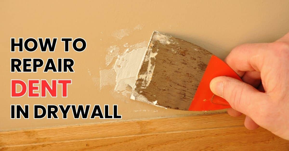 how to repair dent in drywall