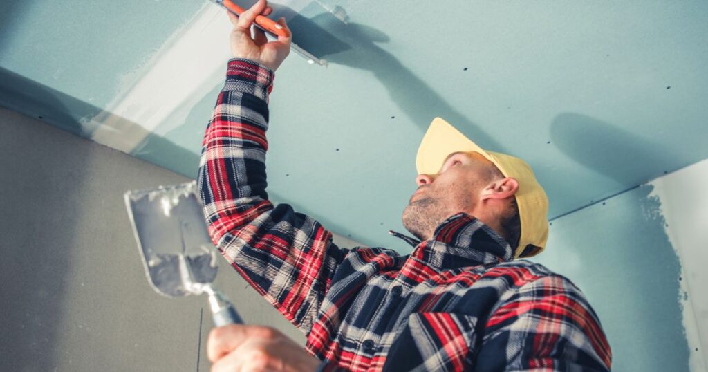 how to repair loose drywall tape on ceiling