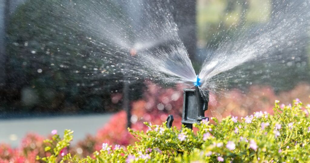 how to turn on sprinkler system in spring