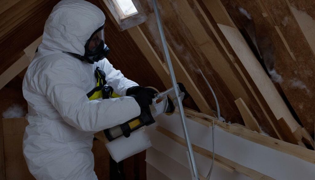 Asbestos removal in attic Asbestos removal in attic
