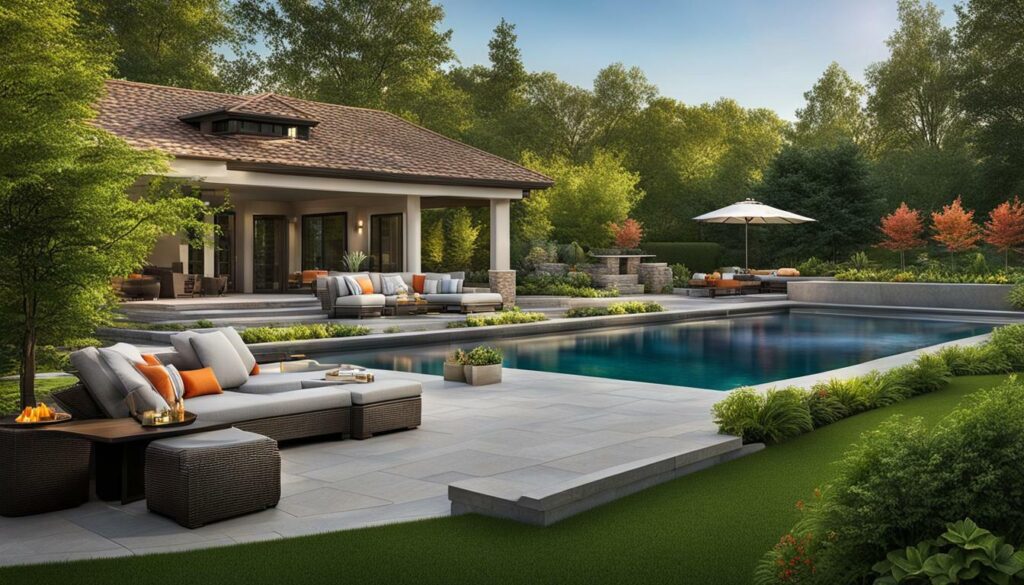 Luxury pool with spa Luxury pool with spa