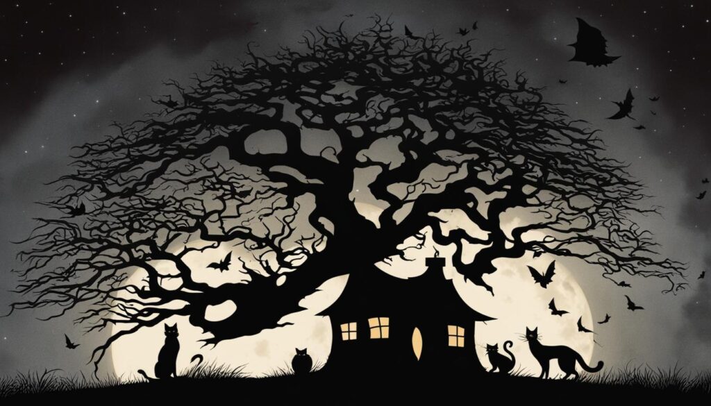 spooky shadow art