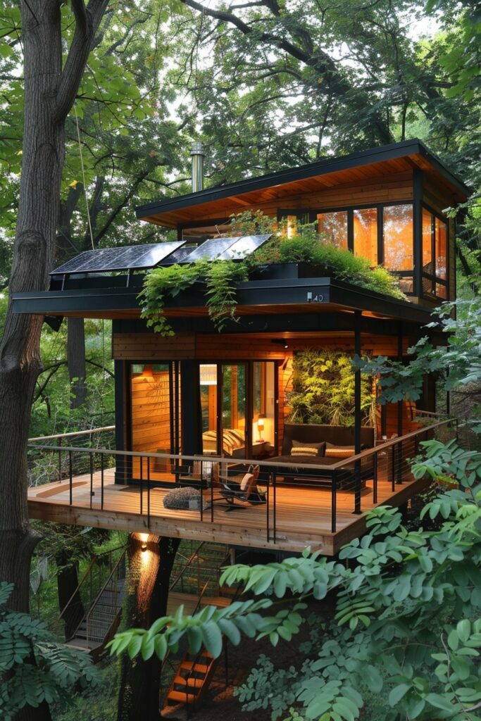 29 Awesome Treehouses for The Ultimate Backyard 5 Eco-Haven: Harmonious Living in the Canopy