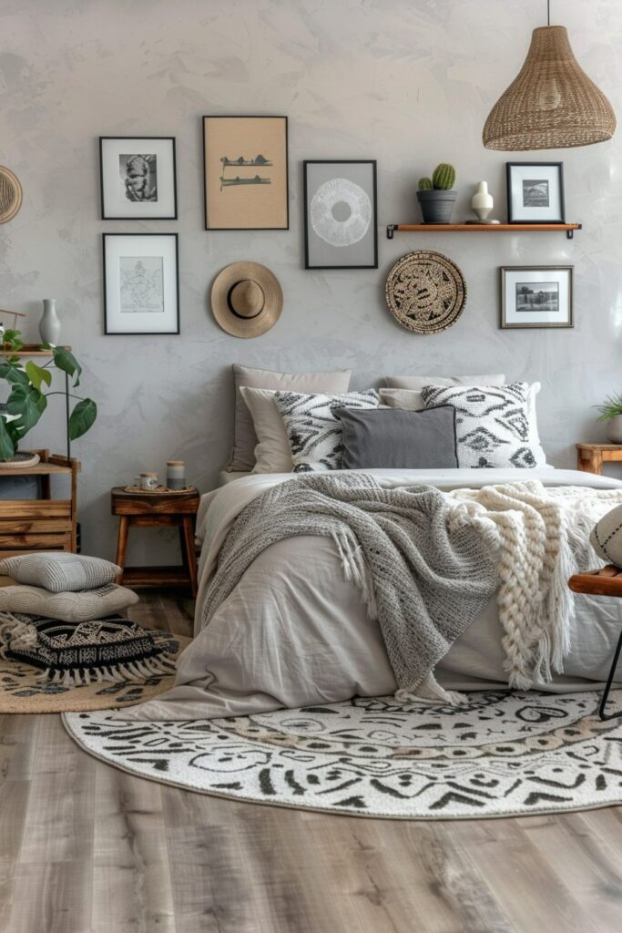 29 Grey Boho Bedroom Decor Ideas 1 Serene Shades: Inspirations for a Grey Boho Bedroom