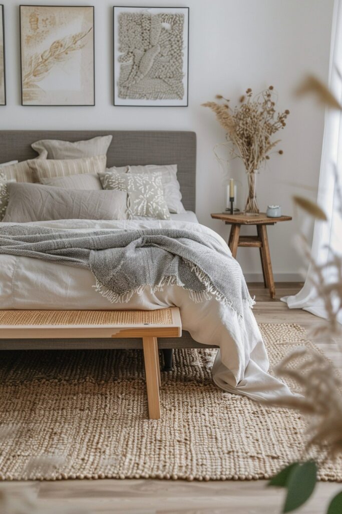29 Grey Boho Bedroom Decor Ideas 3 Tone of Tranquility: Decor Concepts for a Grey Boho Bedroom