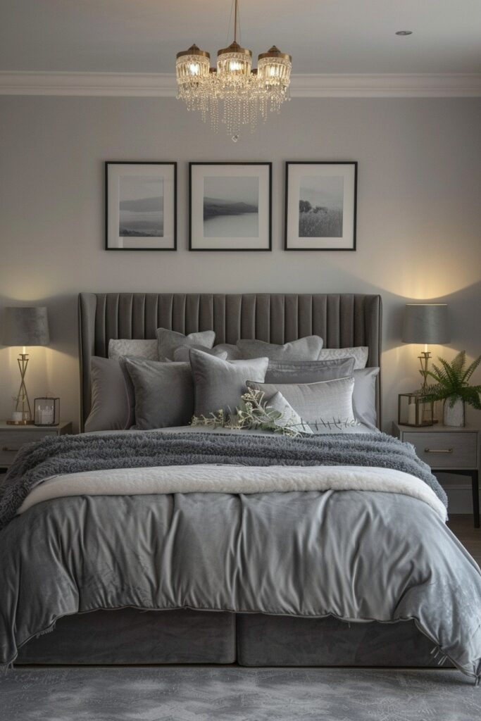 29 Grey Boho Bedroom Decor Ideas 26 Twilight Delights: Ambiance in a Grey Boho Bedroom