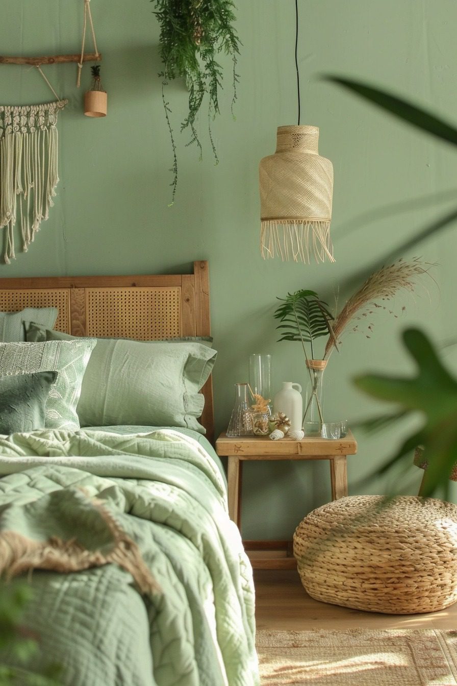 29 Green Boho Bedroom Ideas
