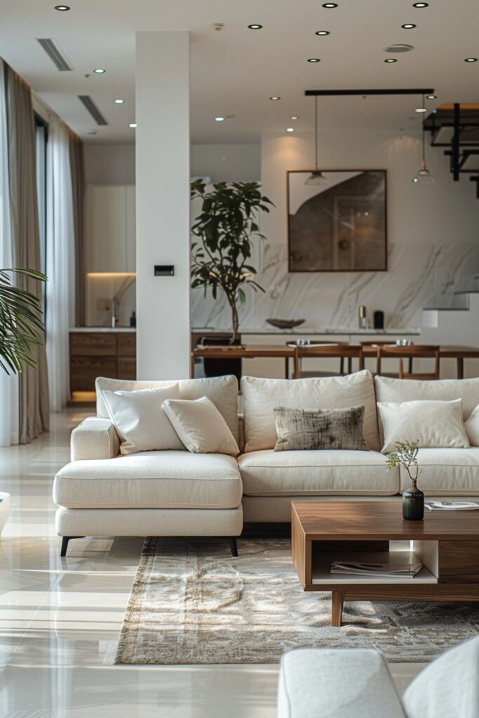 29 Minimalist Home Ideas For Inspiration 8 Spacious, Uncluttered Open-Plan Living