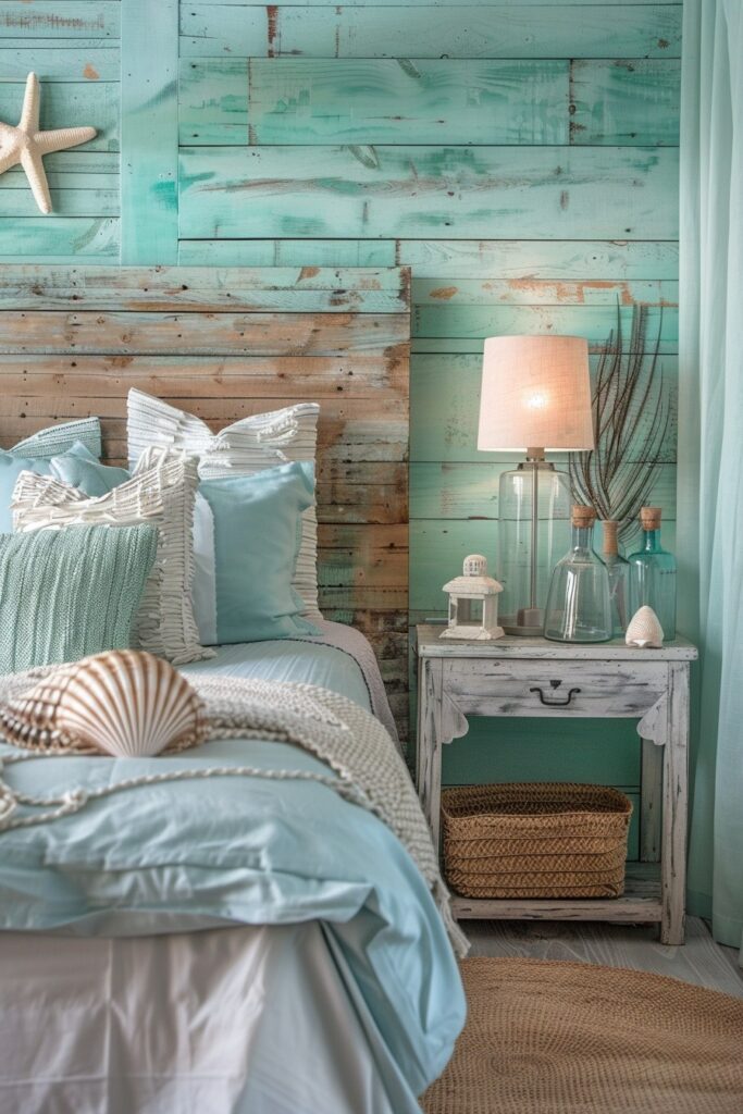 29 Light Blue Boho Bedrooms 13 Aqua Sanctuary: Coastal Boho Retreat