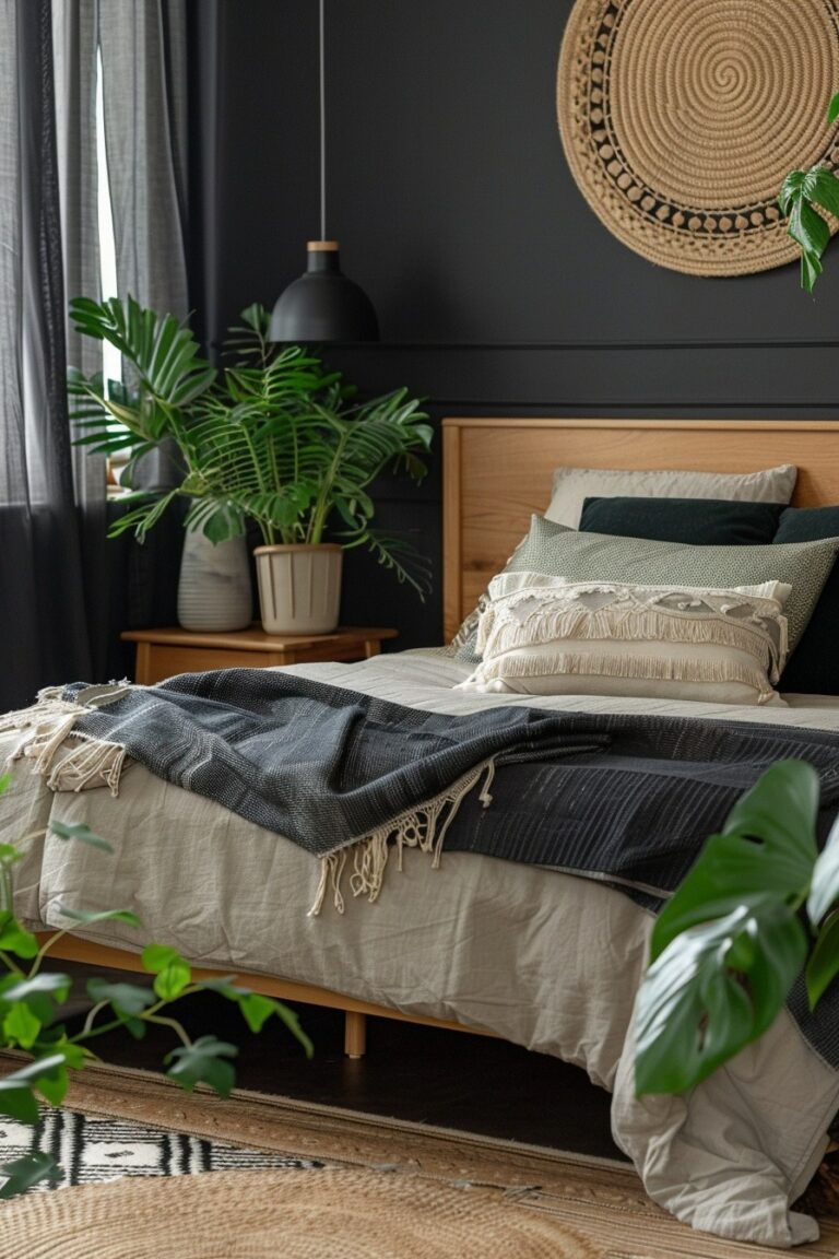 29 Black Boho Bedroom Ideas