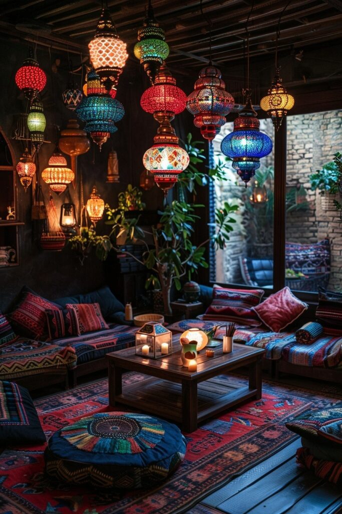 29 Dark Boho Living Room Layouts 17 Gypsy Gloom Retreat