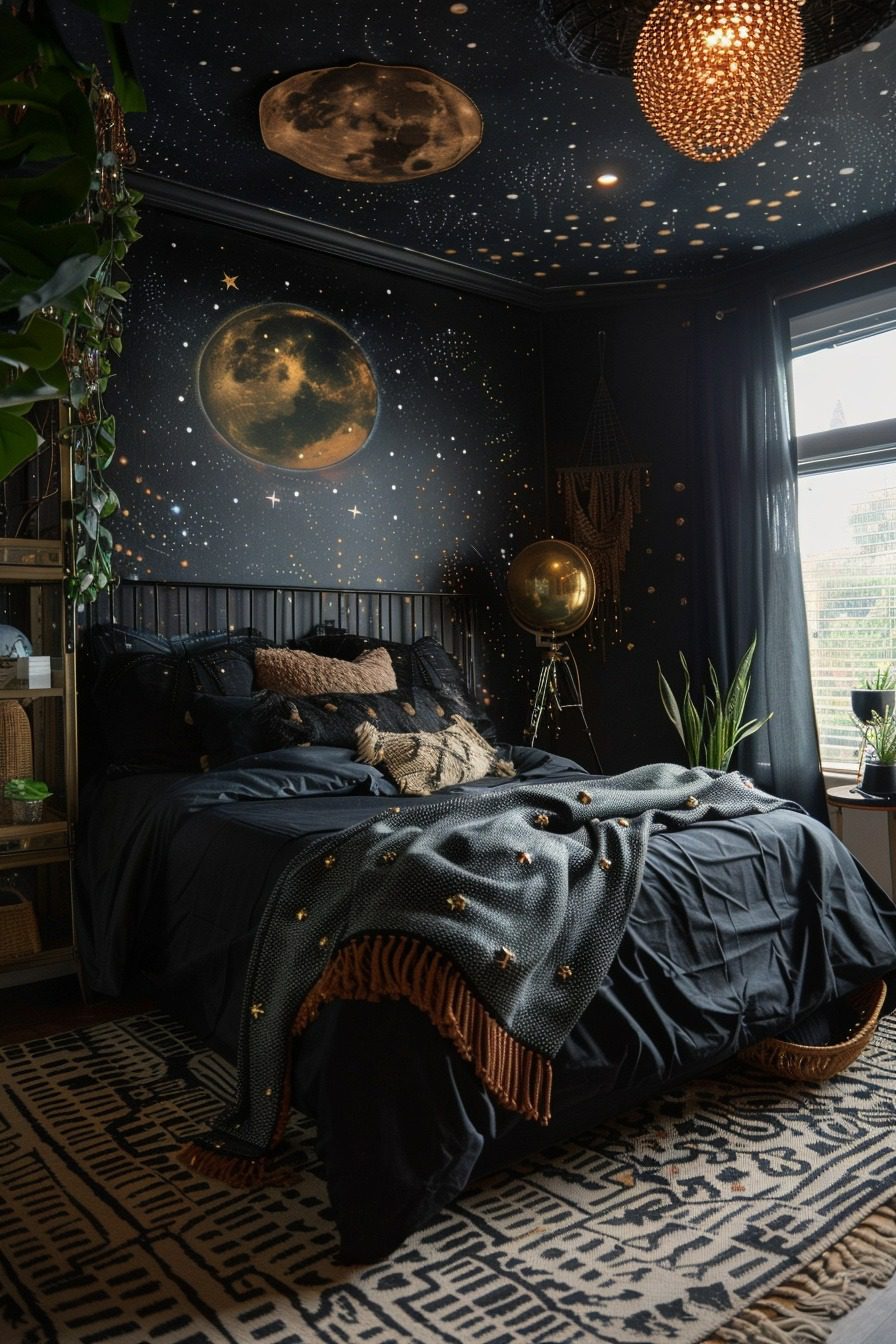 29 Black Boho Bedroom Ideas