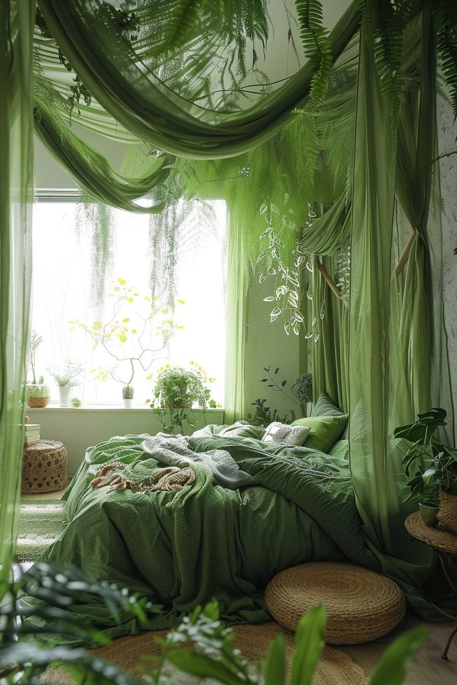 29 Green Boho Bedroom Ideas