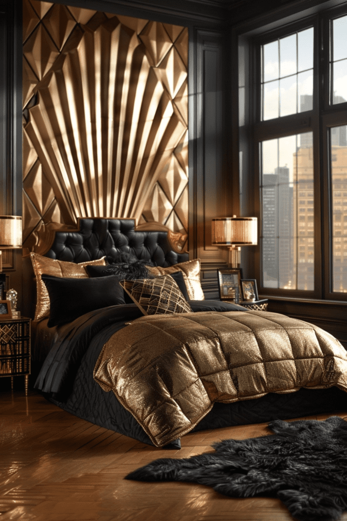 33 Mens Bedroom Ideas and Designs 21 Art Deco Drama