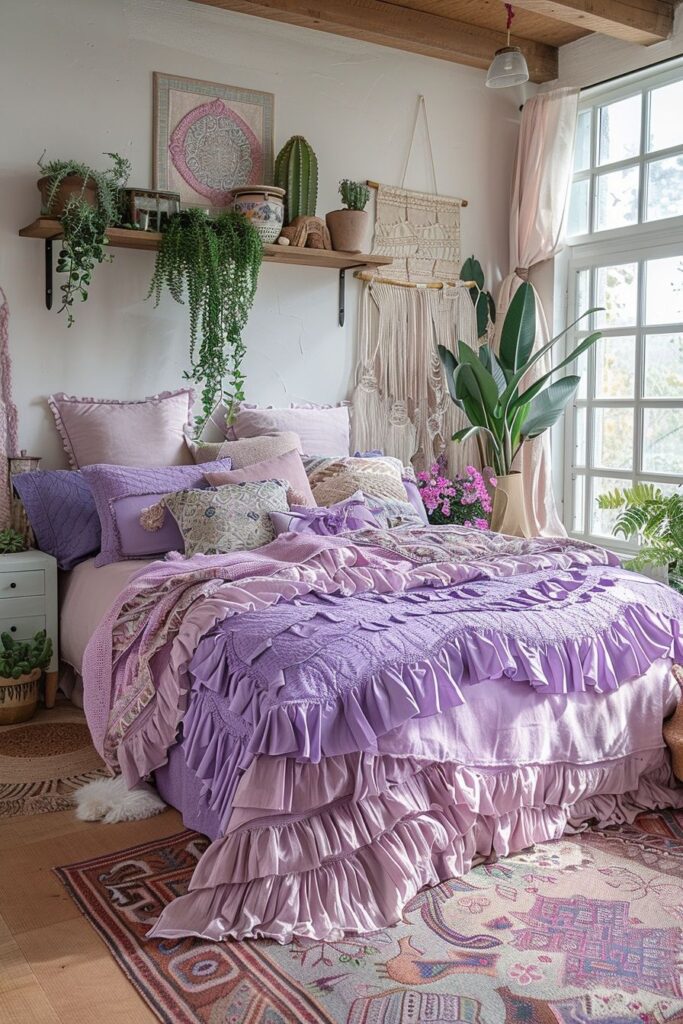 29 Lavender Boho Bedroom Ideas 2 Lavender Boho Bedroom