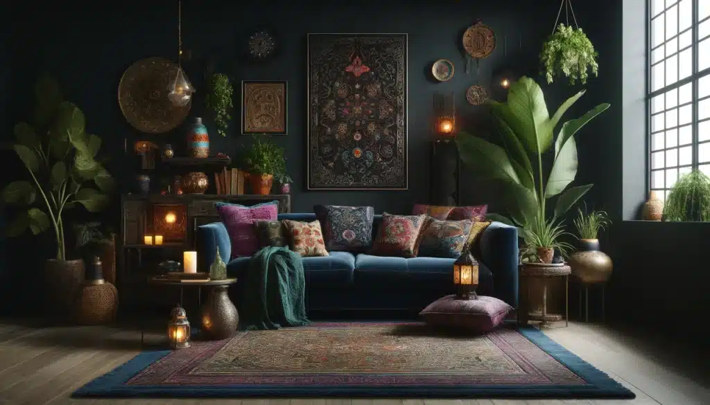 29 Dark Boho Living Room Layouts 32 Dark Boho Living Room Layouts