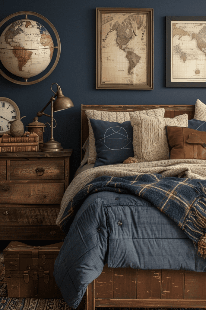 33 Mens Bedroom Ideas and Designs 33 Explorer’s Edge