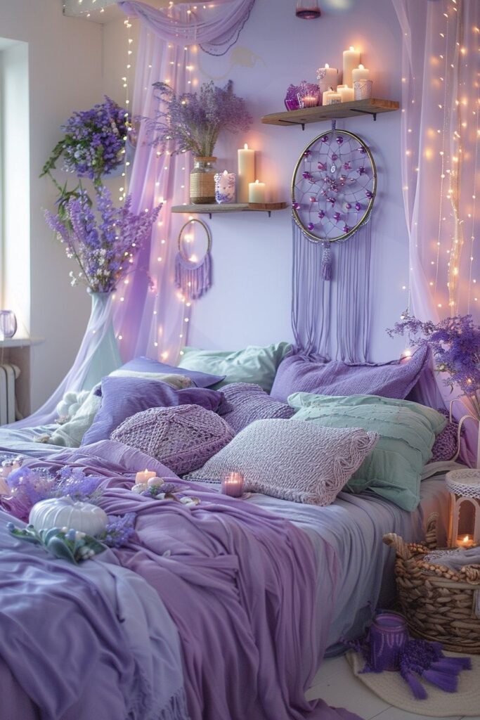 29 Lavender Boho Bedroom Ideas 28 Lavender Boho Bedroom