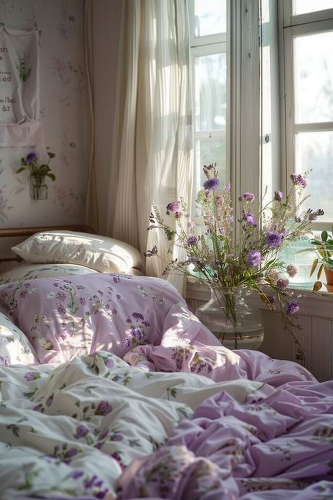 29 Lavender Boho Bedroom Ideas 22 Lavender Boho Bedroom
