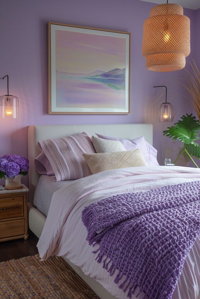 29 Lavender Boho Bedroom Ideas 14 Lavender Boho Bedroom