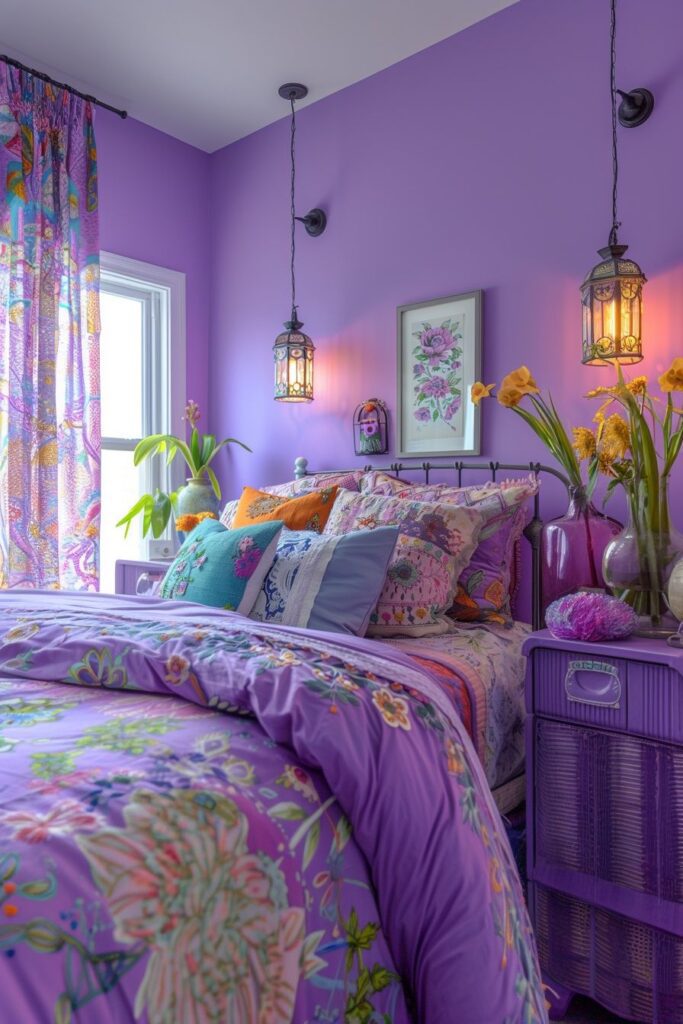 29 Lavender Boho Bedroom Ideas 17 Lavender Boho Bedroom
