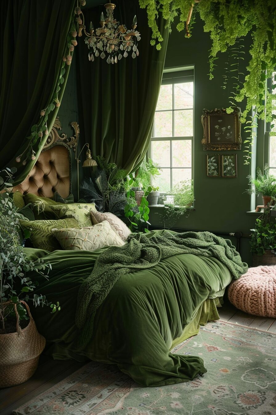 29 Green Boho Bedroom Ideas