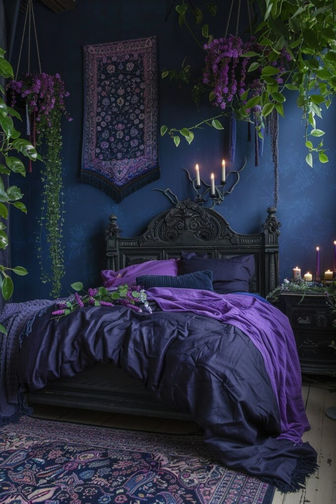29 Goth Boho Bedroom Ideas to Unleash Your Mysterious Side 9 Twilight Bohemia