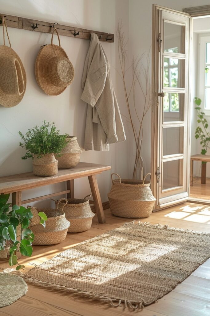 29 Scandi Boho Decor Ideas for a Harmoniously Stylish Home 12 Inviting Scandi Boho Entryway