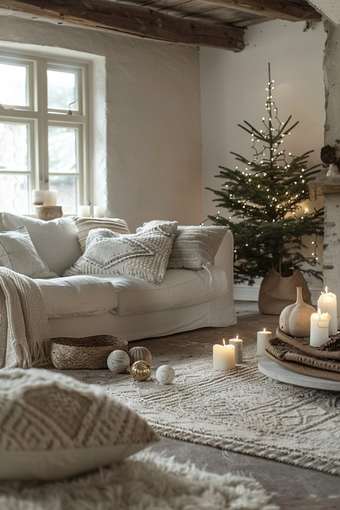 29 Scandi Boho Decor Ideas for a Harmoniously Stylish Home 22 Festive Scandi Boho Holiday Decor