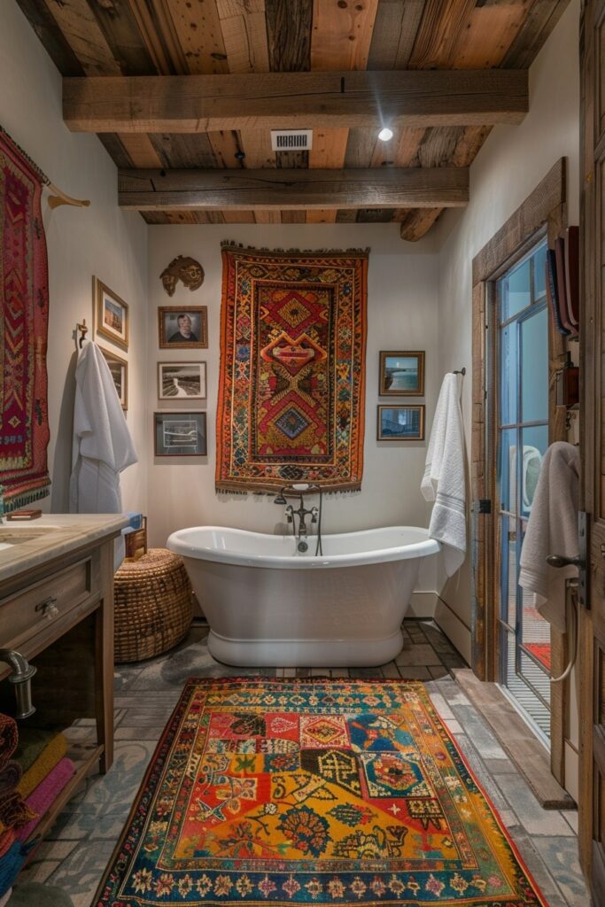 29 Boho Bathroom Ideas for a Chic and Relaxing Space 29 Adventure Spirit: Travel-Inspired Boho Designs