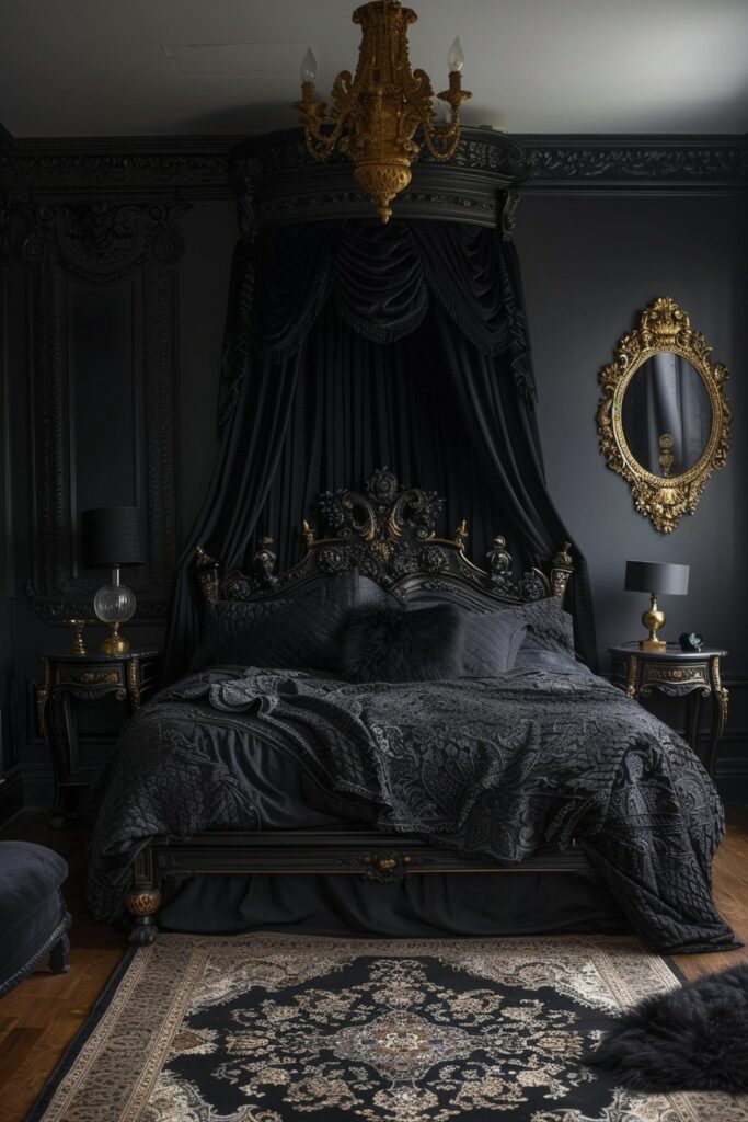 29 Goth Boho Bedroom Ideas to Unleash Your Mysterious Side 14 Subterranean Chic