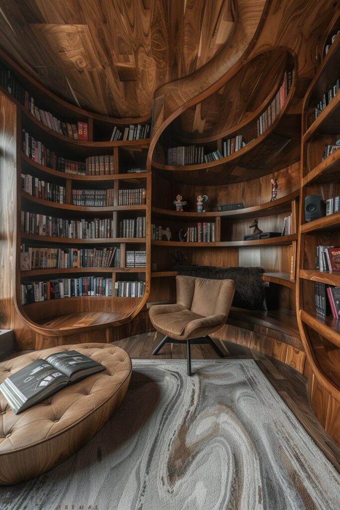 29 Whimsical Home Decor Ideas for a Playful and Charming Space 13 Curved Bookshelf Designs
