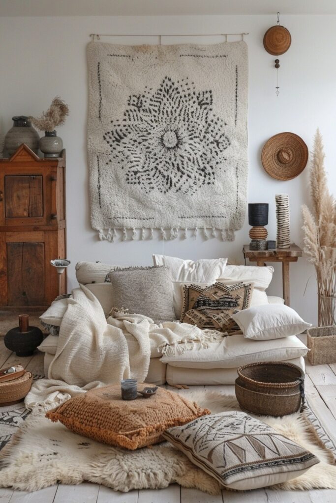 29 Scandi Boho Decor Ideas for a Harmoniously Stylish Home 19 Artistic Scandi Boho Accents