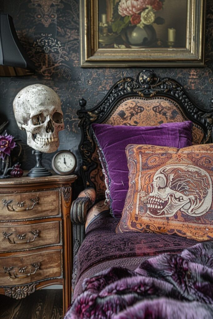 29 Goth Boho Bedroom Ideas to Unleash Your Mysterious Side 23 Antique Mystique