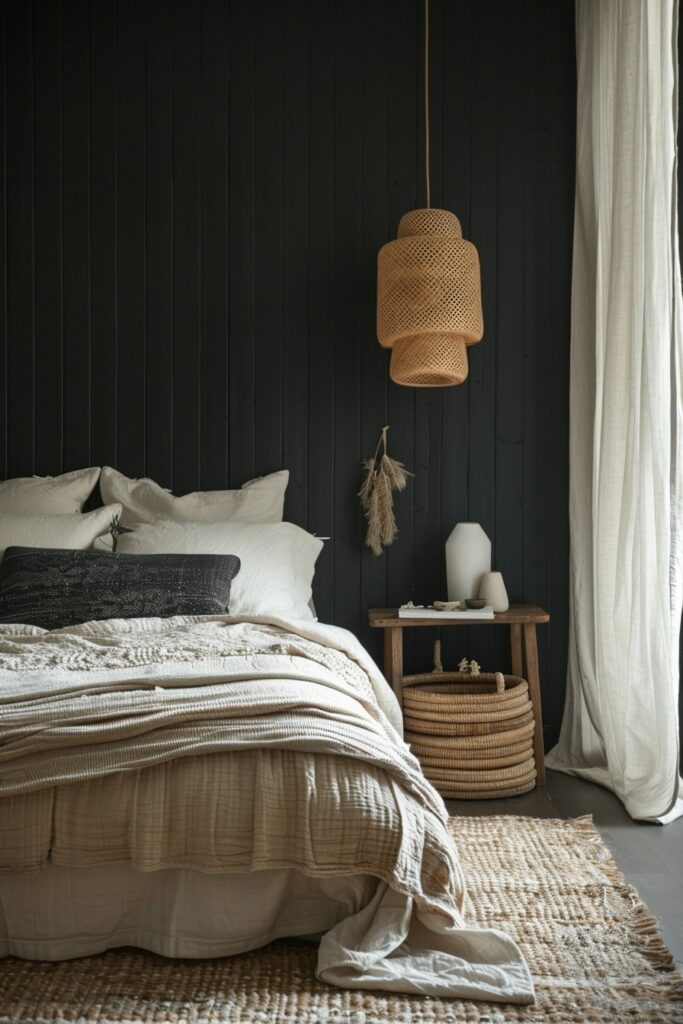 29 Black Bedroom Ideas for a Bold and Stylish Retreat 23 Scandinavian Black Simplicity