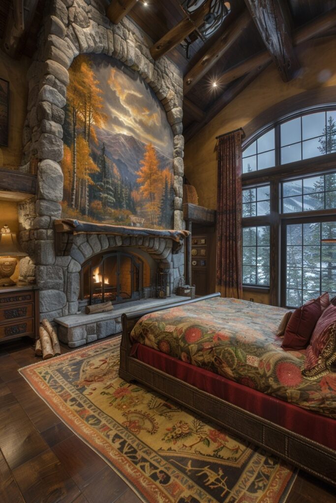 29 Bedroom with Fireplace Ideas for a Warm and Inviting Space 13 Artistic Flames: Creative Bedroom Fireplace Designs