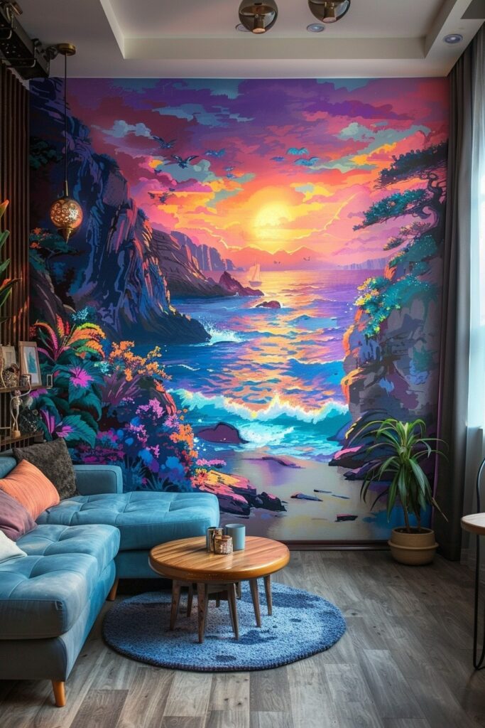 29 Whimsical Home Decor Ideas for a Playful and Charming Space 3 Playful Wall Murals