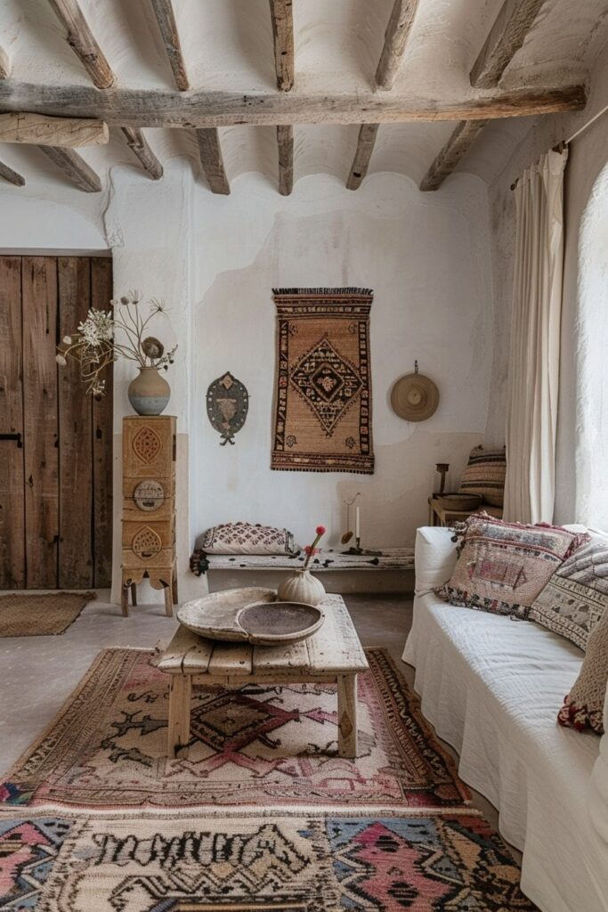 29 Scandi Boho Decor Ideas for a Harmoniously Stylish Home 8 Rustic Nordic Boho Decor