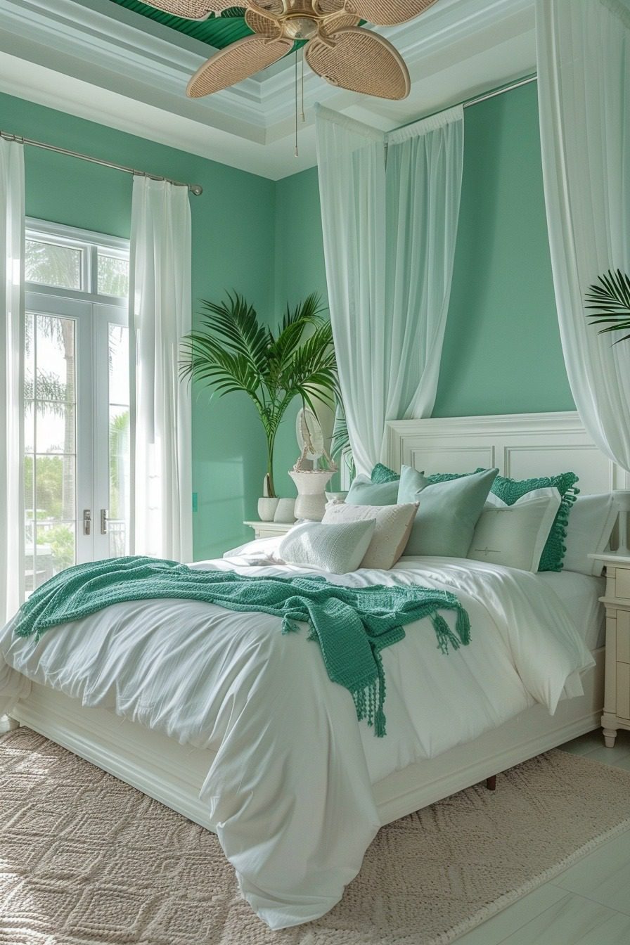 29 Emerald Green Art Deco Bedroom Ideas Of Elegance