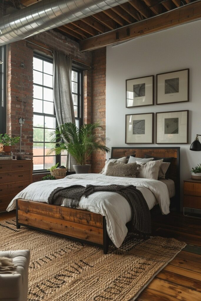 29 Black Bedroom Ideas for a Bold and Stylish Retreat 7 Urban Loft with Bold Black Details