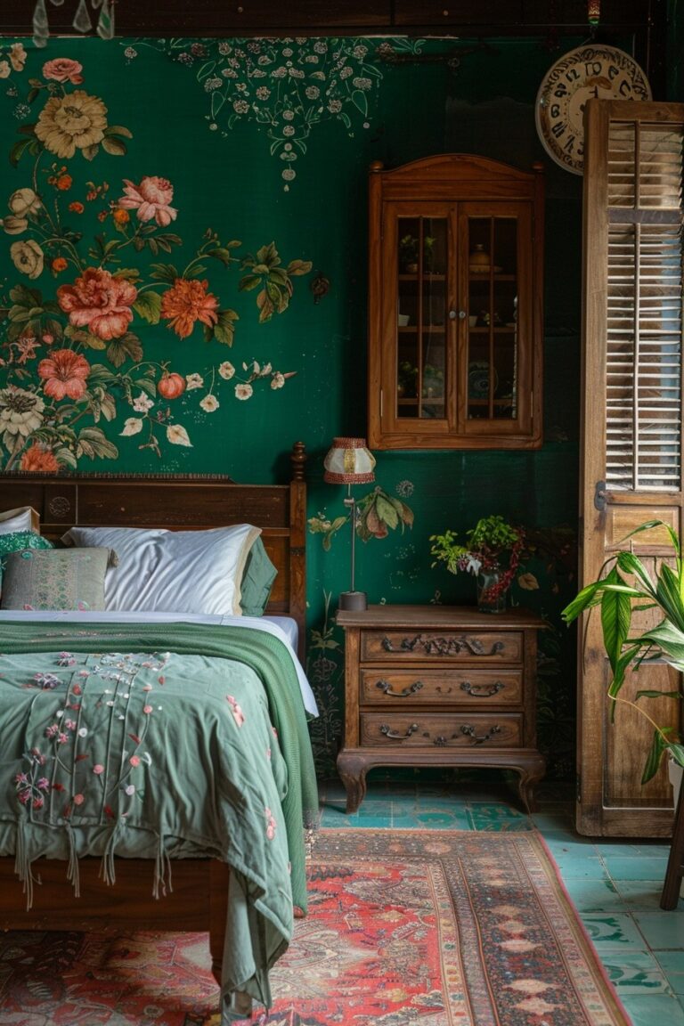 29 Emerald Green Art Deco Bedroom Ideas Of Elegance