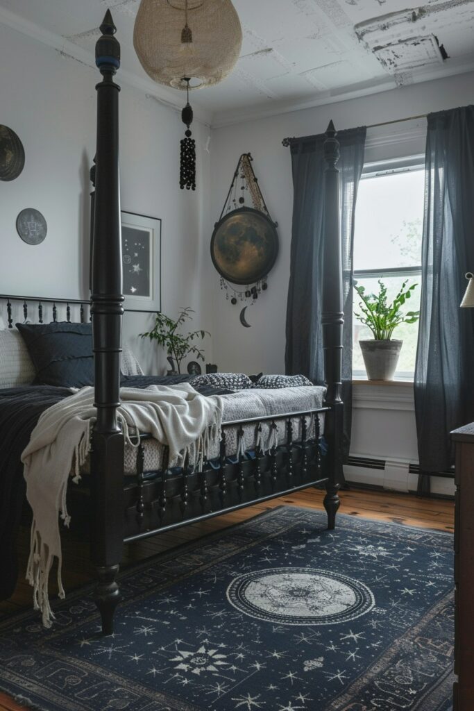 29 Goth Boho Bedroom Ideas to Unleash Your Mysterious Side 12 Witching Elegance