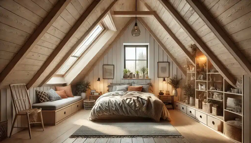 29 Attic Bedroom Ideas For Inspiration 5 Boho Bedroom With Fireplace