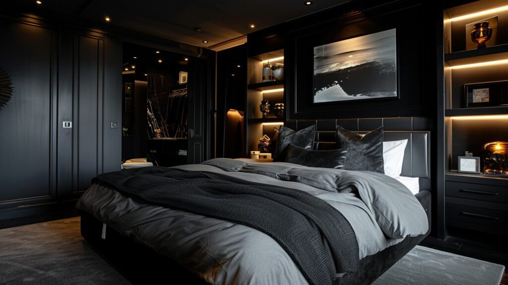 29 Dark Modern Bedroom Ideas for a Sleek and Sophisticated Sleep Space 5 Barndominium Interior Ideas
