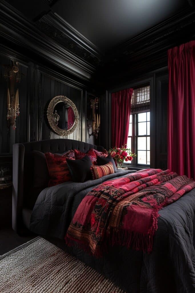 29 Dark Modern Bedroom Ideas for a Sleek and Sophisticated Sleep Space 18 Glamorous Shadows