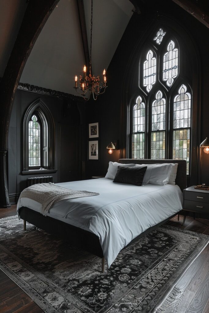 29 Dark Modern Bedroom Ideas for a Sleek and Sophisticated Sleep Space 16 Modern Gothic