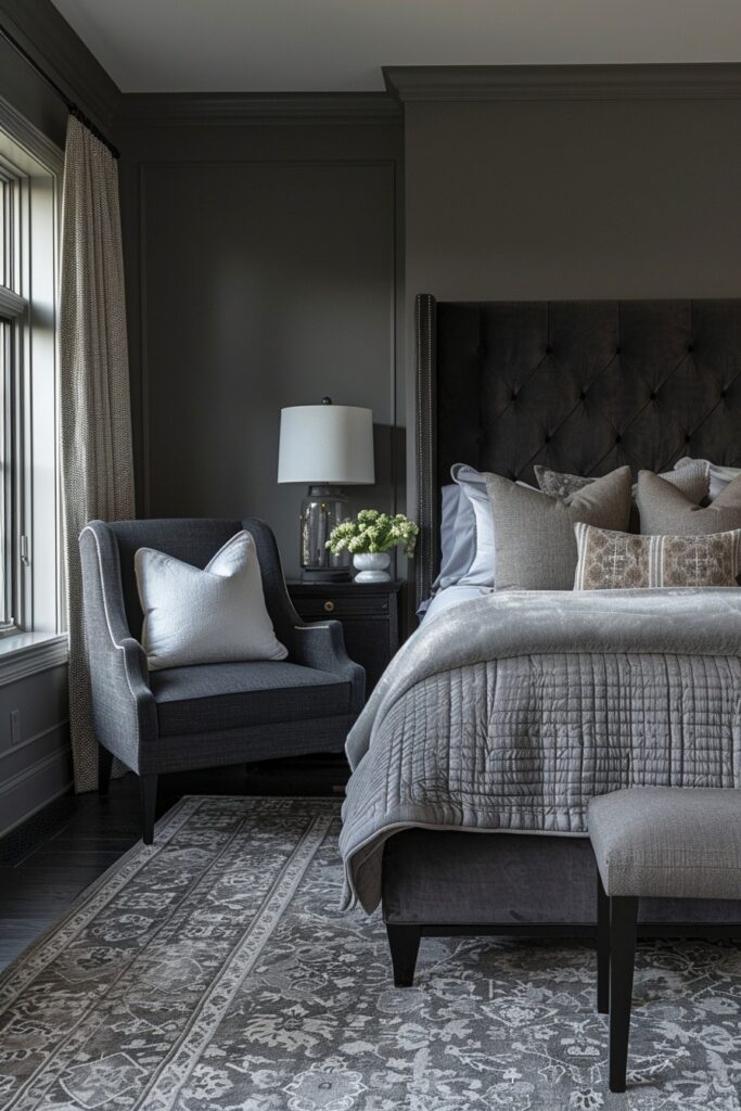 29 Dark Modern Bedroom Ideas for a Sleek and Sophisticated Sleep Space 25 Nightfall Neutrals