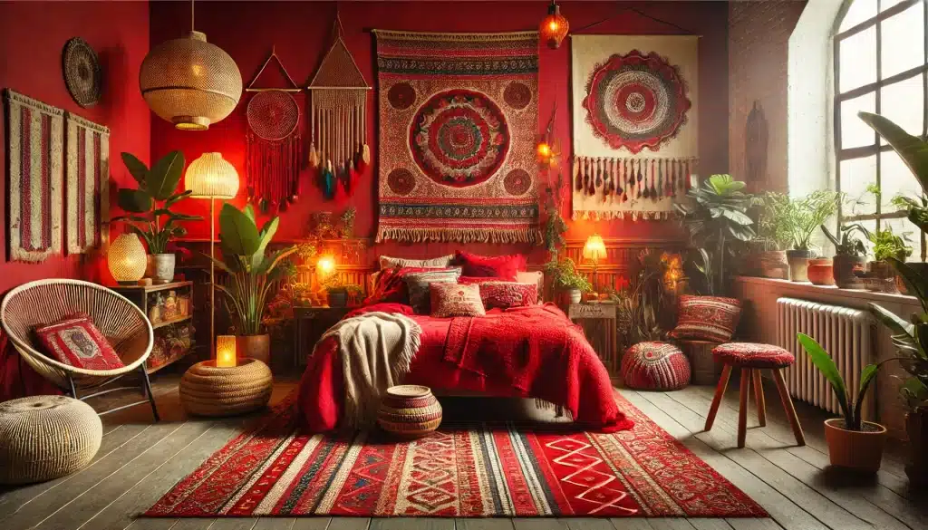 29 Red Boho Bedroom Ideas For Your Imagination 4 Red Boho Bedroom