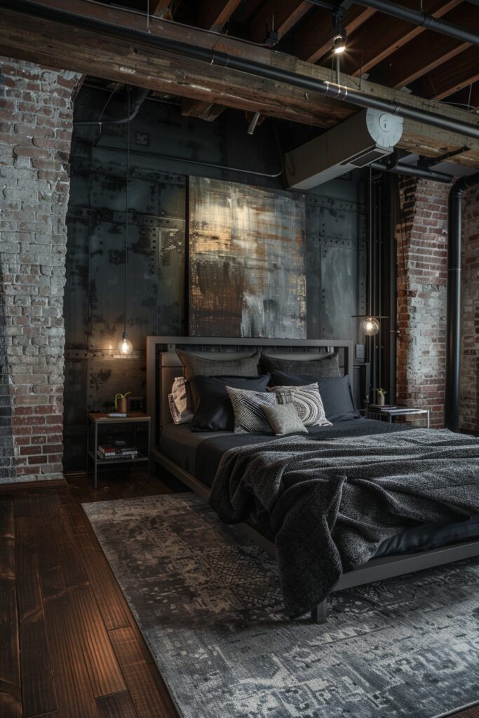 29 Dark Modern Bedroom Ideas for a Sleek and Sophisticated Sleep Space 2 Urban Eclipse